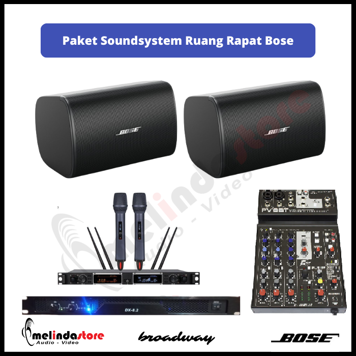 Paket Speaker Ruang Rapat Bose 8 Inch - 2 Speaker